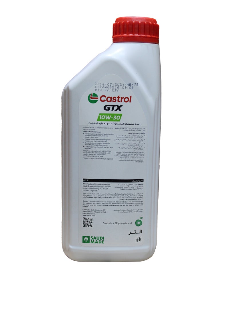 Castrol - Castrol 10W-30| GTX Engine Oil| Cartoon (12x1L) - Image 1