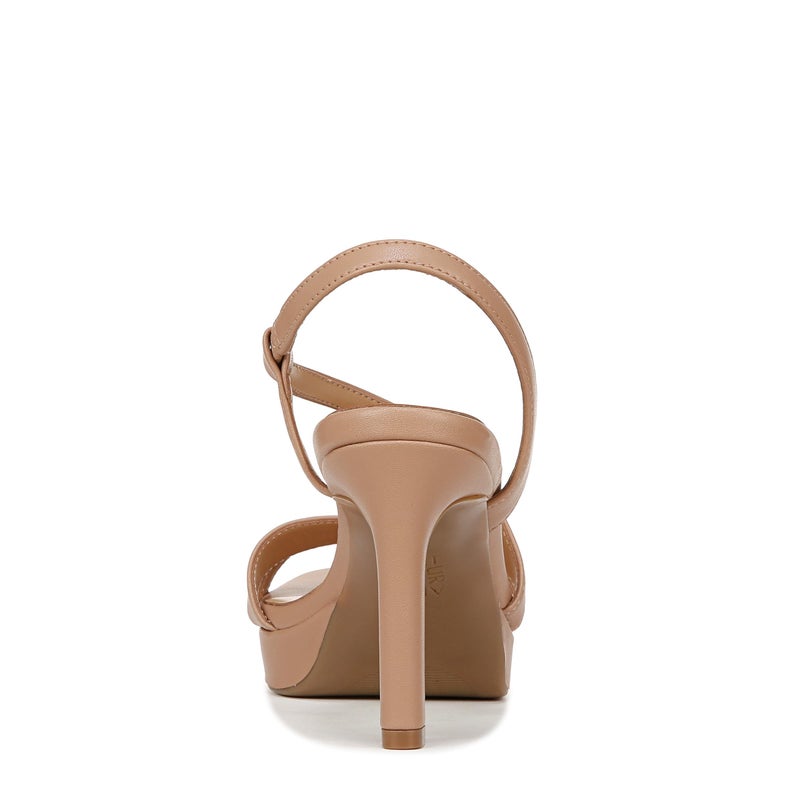 Naturalizer Womens Abby Heeled Sandal Taupe Tan Smooth 7 M - Image 3