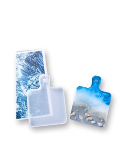 Graffiti Resin 2-Piece Silicone for Epoxy Serving Tray Mold  - Image 1