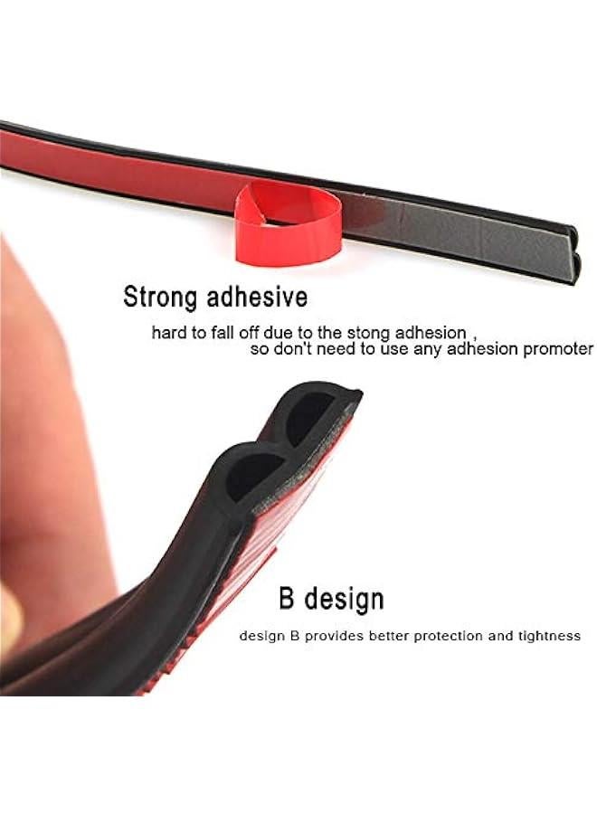 FYLX 33Feet Long Universal Self Adhesive Auto Rubber Weather Draft Seal Strip 51100 Inch Wide X 15 Inch ThickWeatherstrip for Car Window and DoorEngine Cover 2 Rolls of 165 Ft Long) - Image 5