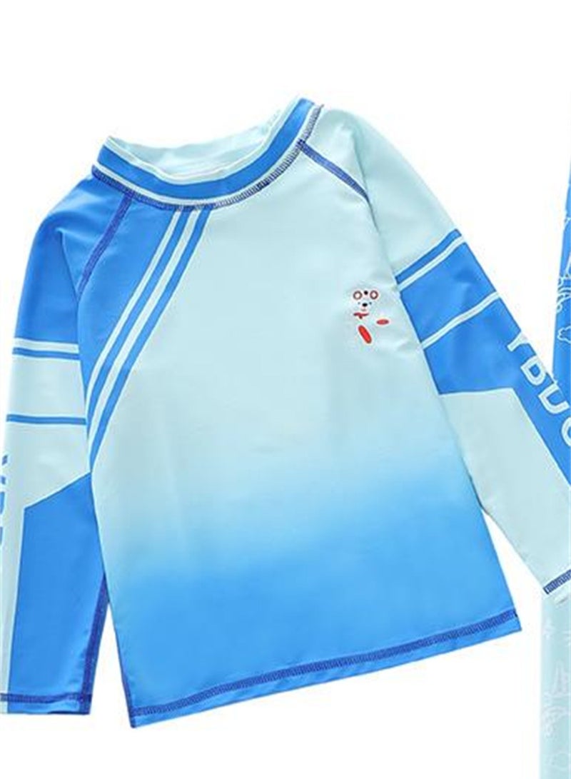 Generic 2pcs children's swimsuit boys one piece long sleeve long pants surfing swimsuit swimsuit - Image 3