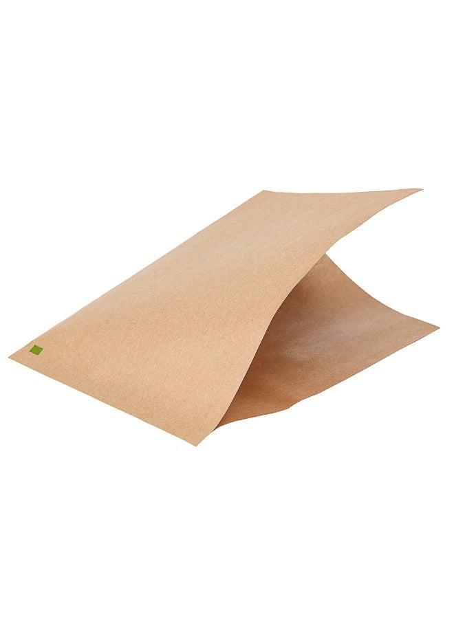 Restaurantware Bag Tek 6.3" x 4.7" Double Open Bags, 100 Small Deli Paper Sheets - Disposable, Greaseproof, Brown Kraft Deli Wrap Liners, For Snacks, Cookies, And More, - Image 1