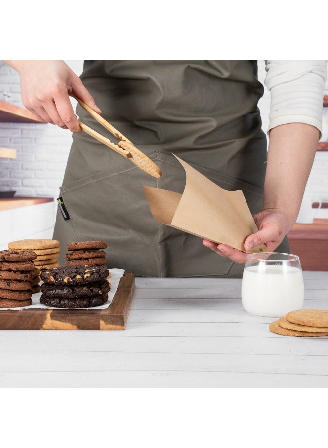Restaurantware Bag Tek 6.3" x 4.7" Double Open Bags, 100 Small Deli Paper Sheets - Disposable, Greaseproof, Brown Kraft Deli Wrap Liners, For Snacks, Cookies, And More, - Image 4