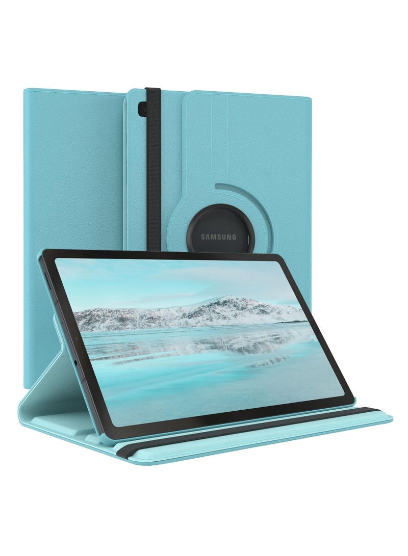 DUSALA 360 Degree Rotating Stand Auto Sleep Wake Folio Leather Smart Cover for Samsung Galaxy Tab A 8.0-Inch (SM-T295) - Image 1