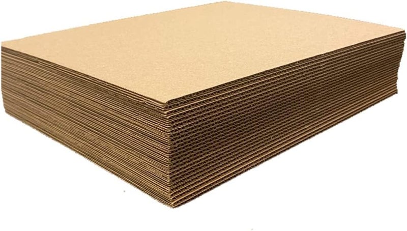 Premify 24 Pack Cardboard Sheets, 30cm x 20cm Corrugated Sheets for Mailers Made with Kraft Paper, Flat Packaging Inserts for Shipping, Mailing, Arts & Crafts Etc - Image 3