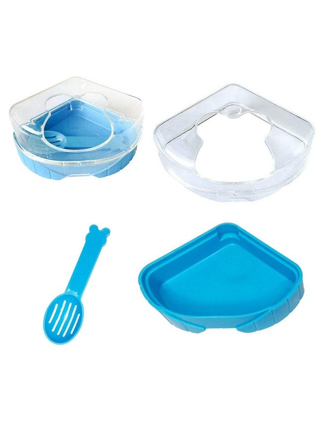 kathson Hamster Bathing Sand with Sandbox Bathroom, Small Animal Cleansing Potty Litter Dust Gerbil Grooming Sand Bath for Dwarf Hamster Gerbil Mouse(B) - Image 3