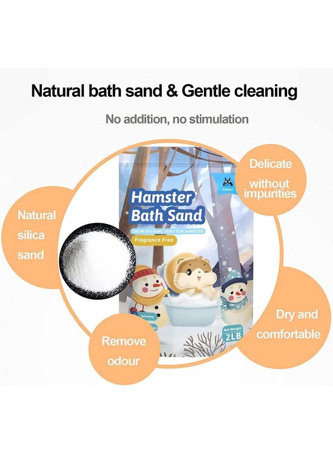 kathson Hamster Bathing Sand with Sandbox Bathroom, Small Animal Cleansing Potty Litter Dust Gerbil Grooming Sand Bath for Dwarf Hamster Gerbil Mouse(B) - Image 4