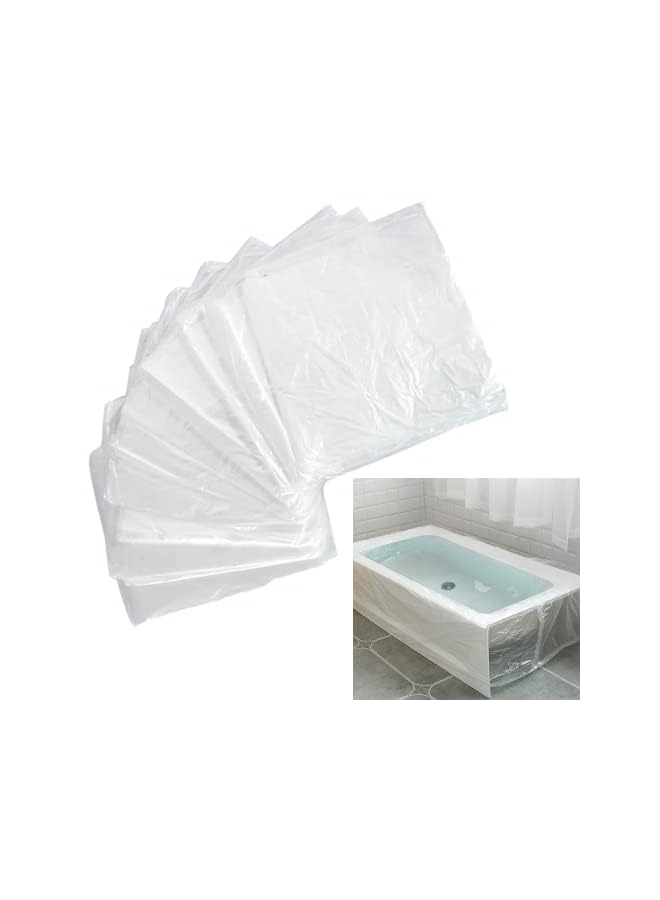 Raxoom Bathtub Cover Liner, 50 Pcs Ultra Large Bathtub Liner Plastic Bag, 120 x 260 cm Bath Tub Liner Water Storage Bag or Hotel, Household Bath Tubs - Image 2