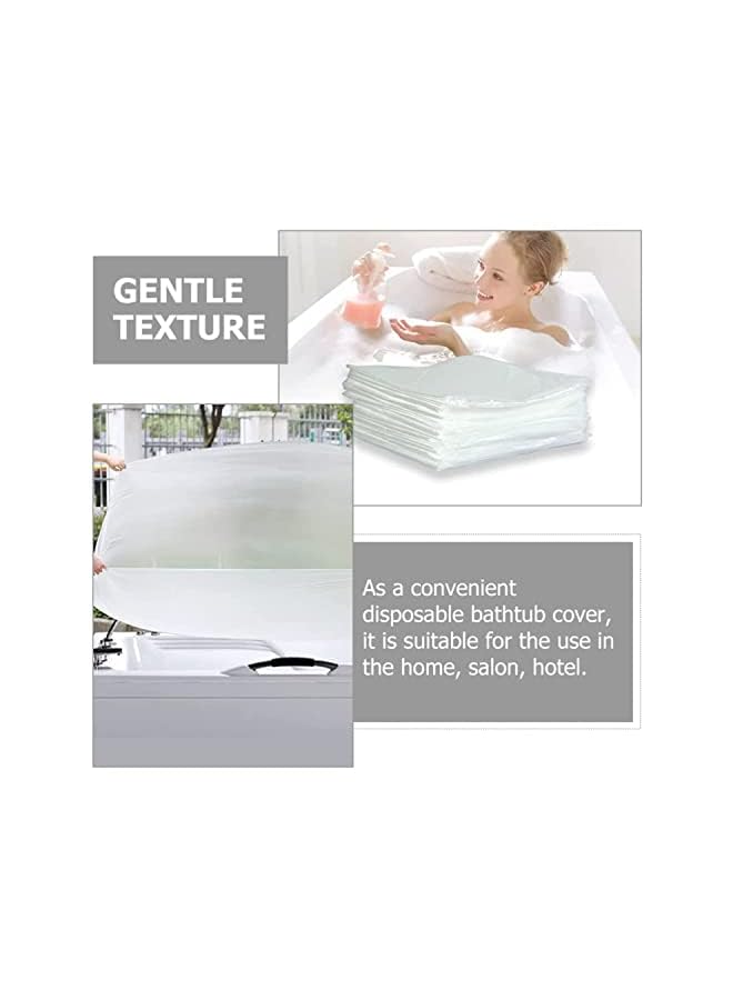 Raxoom Bathtub Cover Liner, 50 Pcs Ultra Large Bathtub Liner Plastic Bag, 120 x 260 cm Bath Tub Liner Water Storage Bag or Hotel, Household Bath Tubs - Image 3