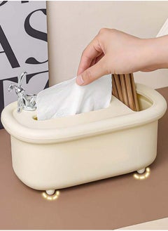 QSHOP ®️Tissue Box Perfect for organization and decoration Multi-use tissue dispenser with opener for organizing makeup, toiletries and household supplies  - Image 1