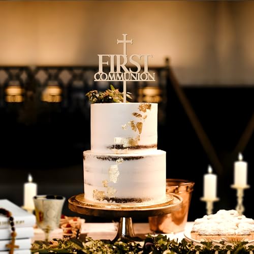 Party to Be First Communion Cake Topper in Wood (Design 001) - Image 5