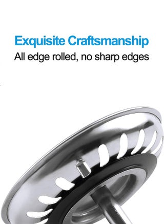 [2 قطع] سدادة حوض المطبخ 79 ملم، مصافي حوض المطبخ من الفولاذ المقاوم للصدأ 304 | مرشح | سلة مصفاة حوض المطبخ - view 4