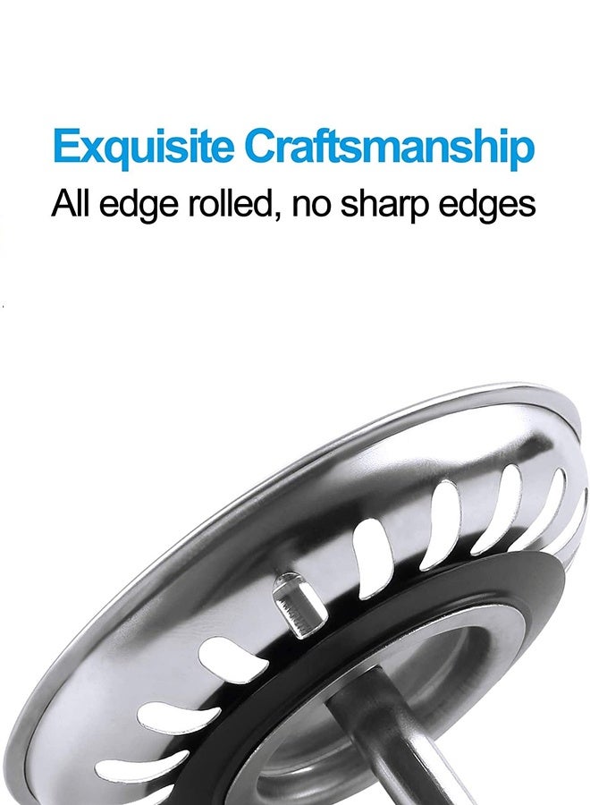 Tersely [2-Pack] Kitchen Sink Plug 79mm,Stainless Steel 304 Kitchen Sink Strainers in Kitchen and Sink Filter |Strainer| Basket Kitchen Sink Strainer Plug - Image 4