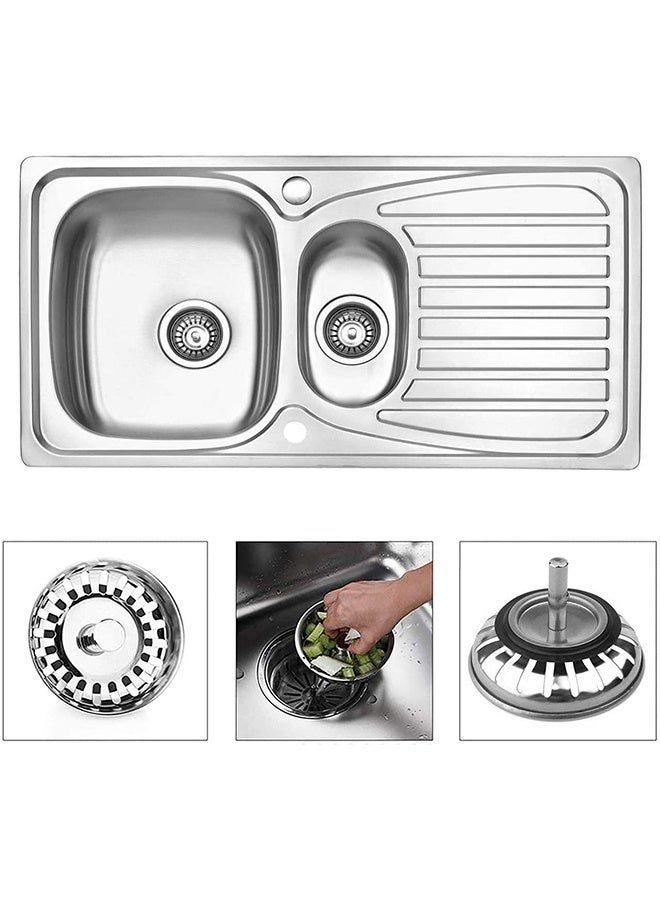 Tersely [2-Pack] Kitchen Sink Plug 79mm,Stainless Steel 304 Kitchen Sink Strainers in Kitchen and Sink Filter |Strainer| Basket Kitchen Sink Strainer Plug - Image 5