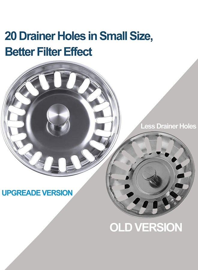 Tersely [2-Pack] Kitchen Sink Plug 79mm,Stainless Steel 304 Kitchen Sink Strainers in Kitchen and Sink Filter |Strainer| Basket Kitchen Sink Strainer Plug - Image 3
