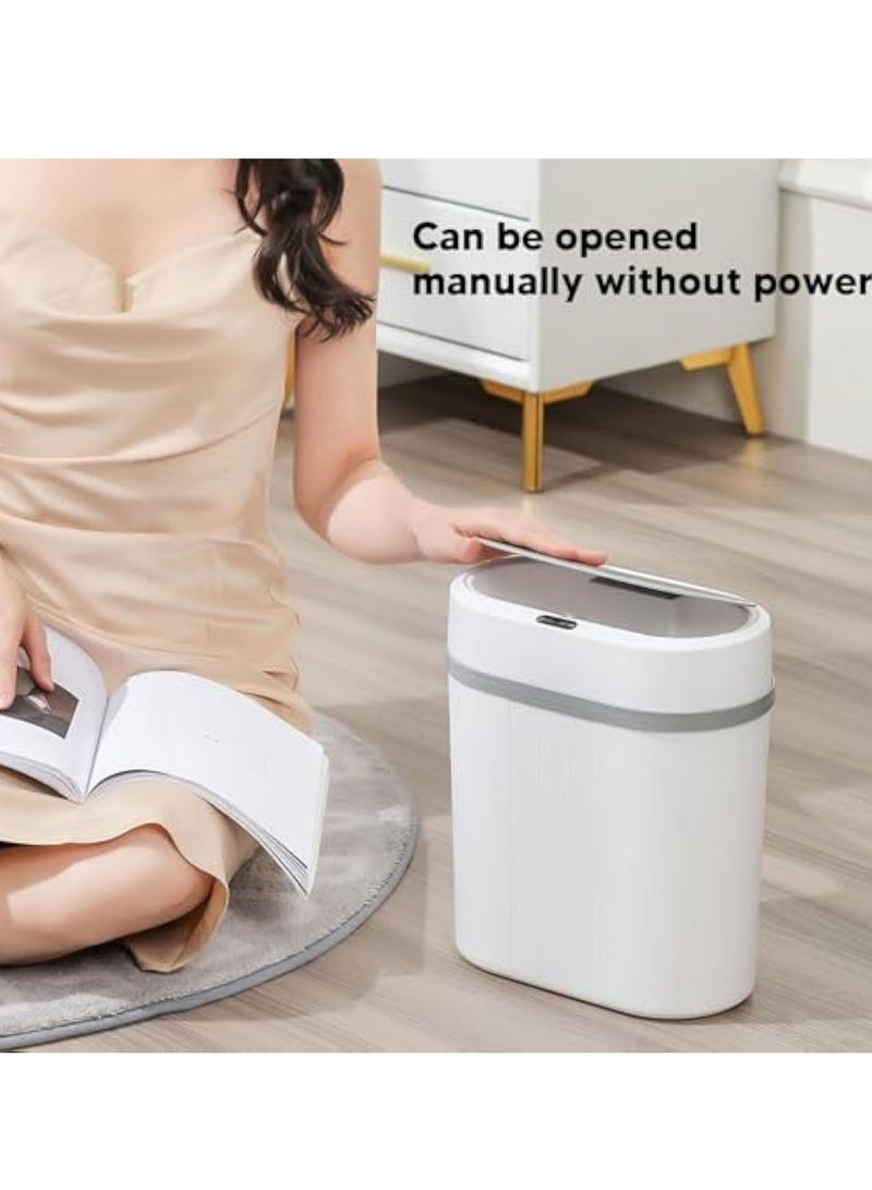 Arabest Automatic Trash Can, 12L Slim Smart Trash Can, Touchless Garbage Can with Lid, Battery Powered Motion Sensor Trash Can for Bedroom, Bathroom, Office - Image 3