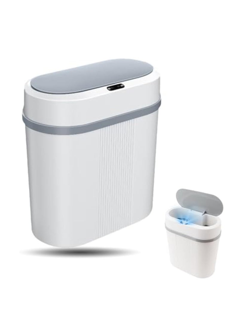 Arabest Automatic Trash Can, 12L Slim Smart Trash Can, Touchless Garbage Can with Lid, Battery Powered Motion Sensor Trash Can for Bedroom, Bathroom, Office - Image 1