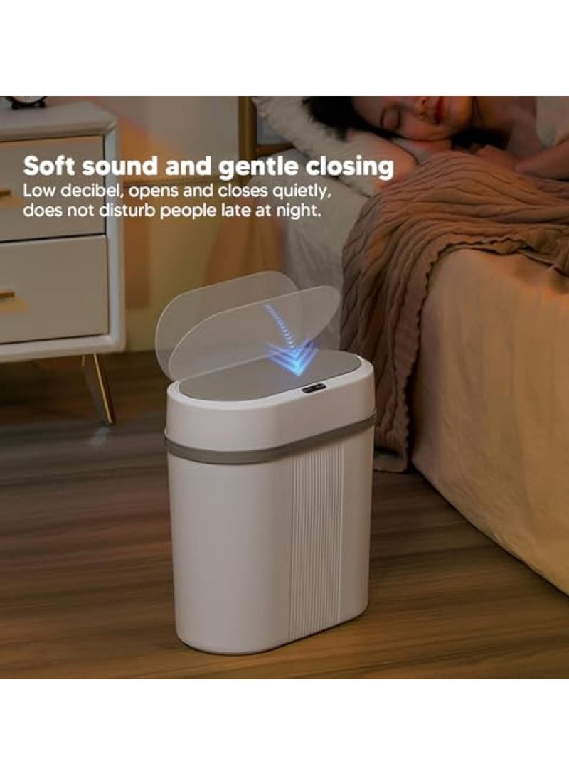 Arabest Automatic Trash Can, 12L Slim Smart Trash Can, Touchless Garbage Can with Lid, Battery Powered Motion Sensor Trash Can for Bedroom, Bathroom, Office - Image 2