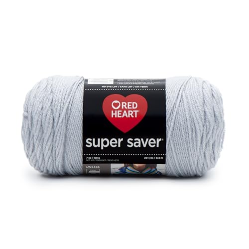 RED HEART Super Saver Yarn, Light Grey - Image 5