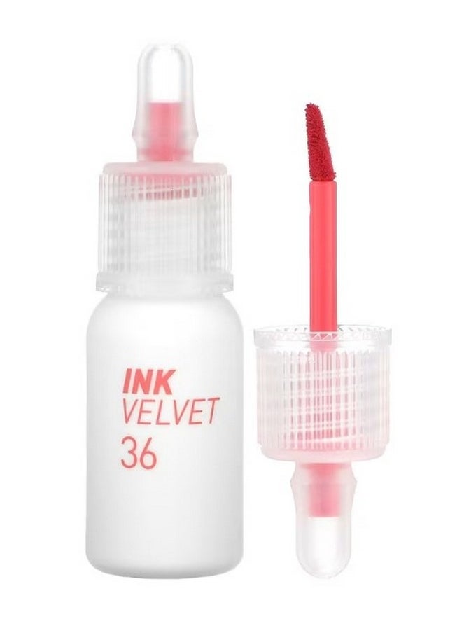 Peripera Ink Velvet Lip Tint Weather 36 Active Coral 0.14 oz 4 g  - Image 1