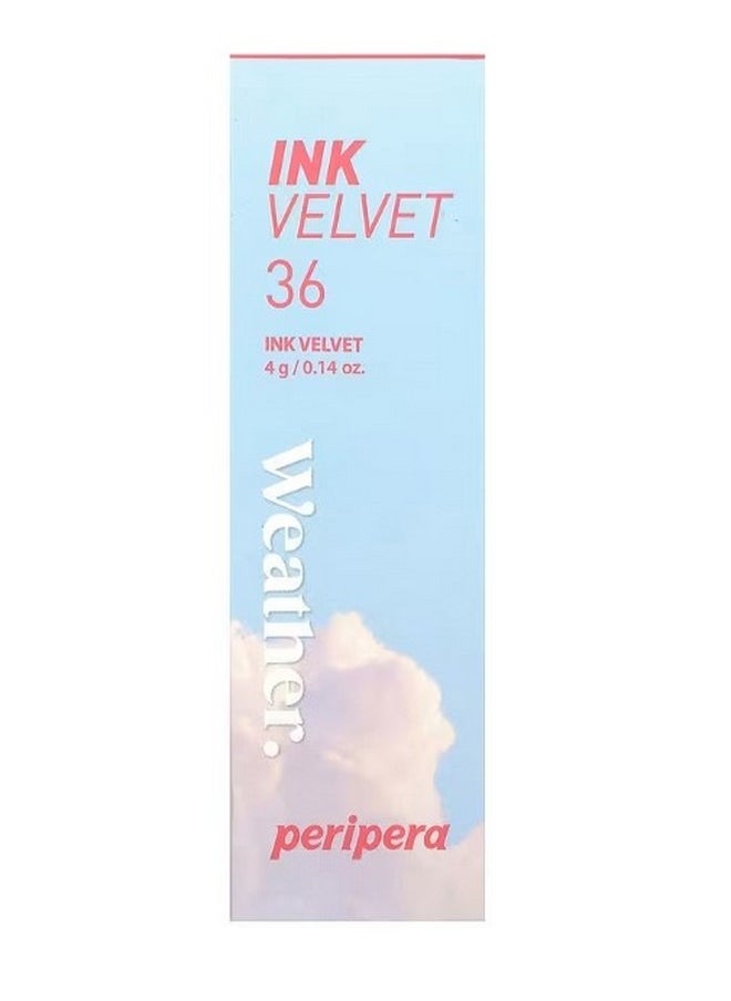 Peripera Ink Velvet Lip Tint Weather 36 Active Coral 0.14 oz 4 g  - Image 2