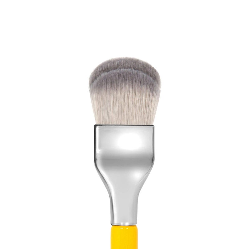 Bdellium Tools Professional Makeup Brush - Studio Series 952 Small Rounded Double Dome Blender - With Soft Synthetic Fibers, For Application & Blending (Yellow, 1pc) - Image 2
