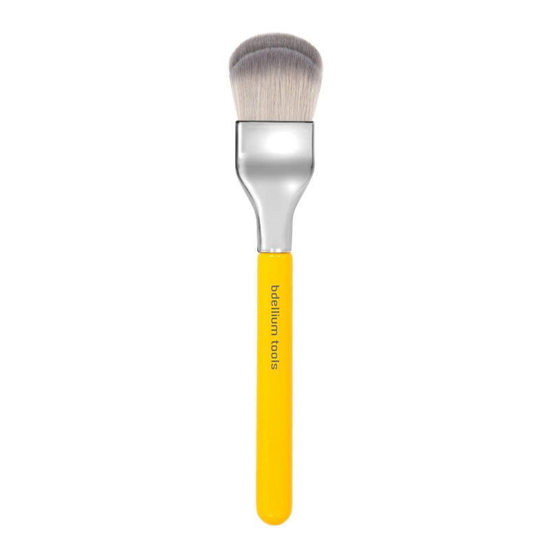 Bdellium Tools Professional Makeup Brush - Studio Series 952 Small Rounded Double Dome Blender - With Soft Synthetic Fibers, For Application & Blending (Yellow, 1pc) - Image 1