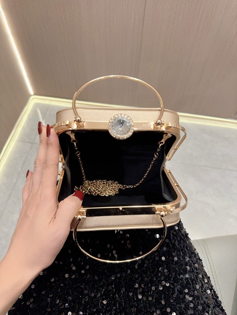 New Diamond Clutch Bag Women'S Hand Bag Celebrity Banquet Handbag Single Shoulder Crossbody Evening Bag - Image 5