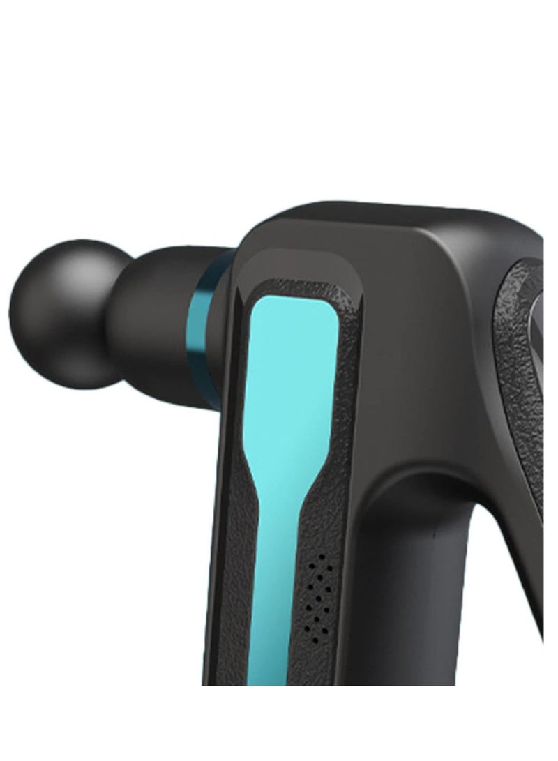 إسكدنيا جهاز مساج مسدس تدليك كهربائي مثلثي مع 10 رؤوس قابلة للتبديل - جهاز تدليك للأنسجة العميقة لتخفيف آلام العضلات - 32 مستوى من الاهتزاز - تصميم مريح وخفيف الوزن - Image 3