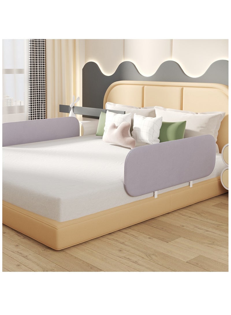 1-Piece Toddler Bed Rails Guard Foldable Crib Rail Guard Baby Bed Rail for Toddlers Elderly with Reinforced Anchor Safety for Cribs, Twin, Double, Full-Size Bed Portable Child Bed Safet (1.2M) - Image 2