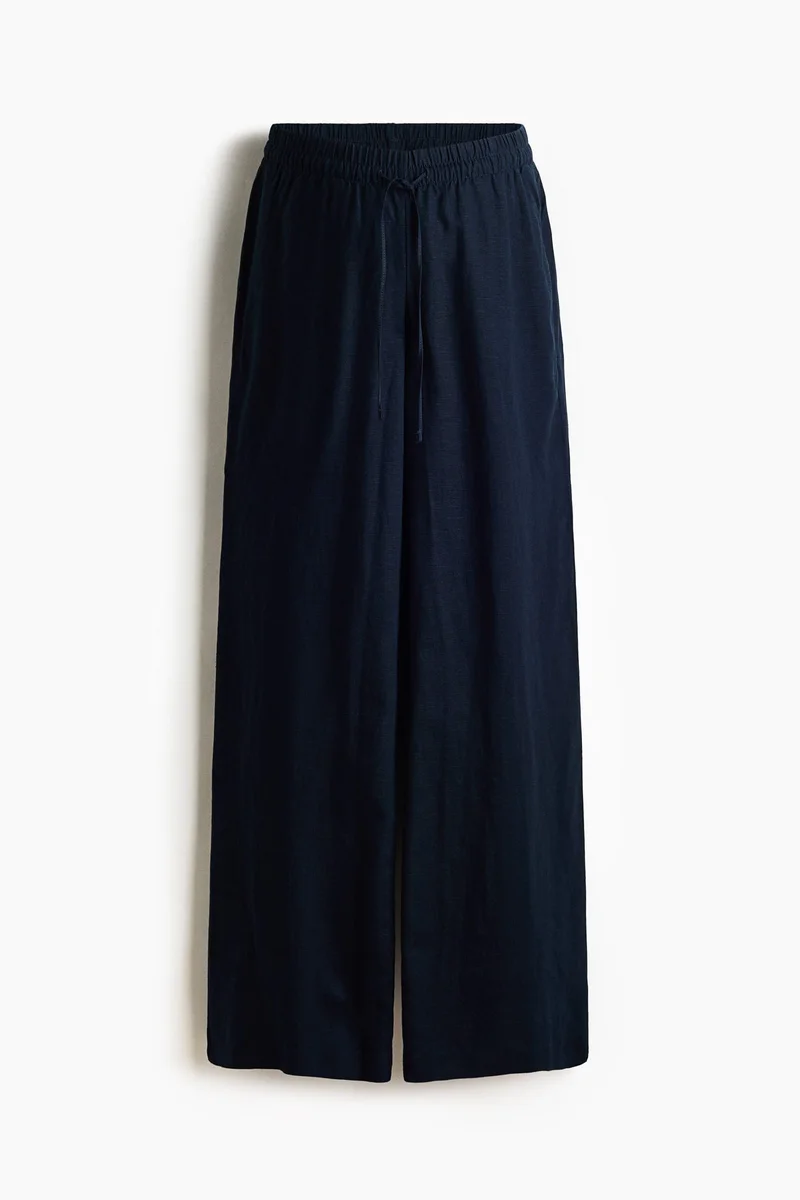 H&M MAMA Before &amp; After linen-blend trousers