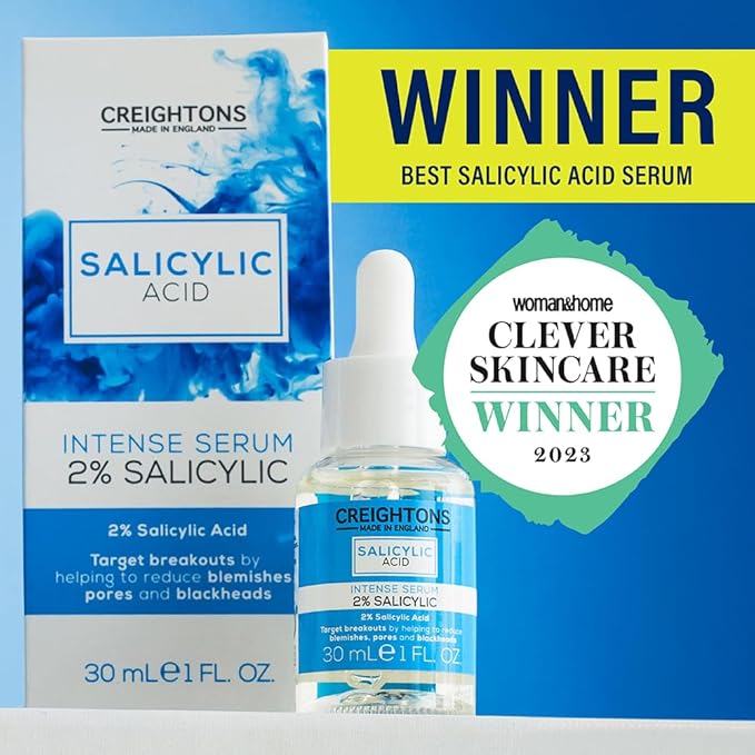 Creightons Salicylic Acid Intense Serum 2 30ml Reduces Blemishes Pores Blackheads Dermatologically Tested Vegan CrueltyFree For OilyBlemishProne Skin - Image 3