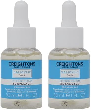 Creightons Salicylic Acid Intense Serum 2 30ml Reduces Blemishes Pores Blackheads Dermatologically Tested Vegan CrueltyFree For OilyBlemishProne Skin - Image 1