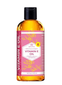 Leven Rose Leven Rose Bulk Vitamin E Oil 75,000 IU per oz 100% Natural, Organic, Pure Vitamin E Oil for Skin, Face, Hair, and Nails, 16 oz  - Image 1