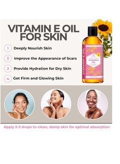 Leven Rose Leven Rose Bulk Vitamin E Oil 75,000 IU per oz 100% Natural, Organic, Pure Vitamin E Oil for Skin, Face, Hair, and Nails, 16 oz  - Image 2