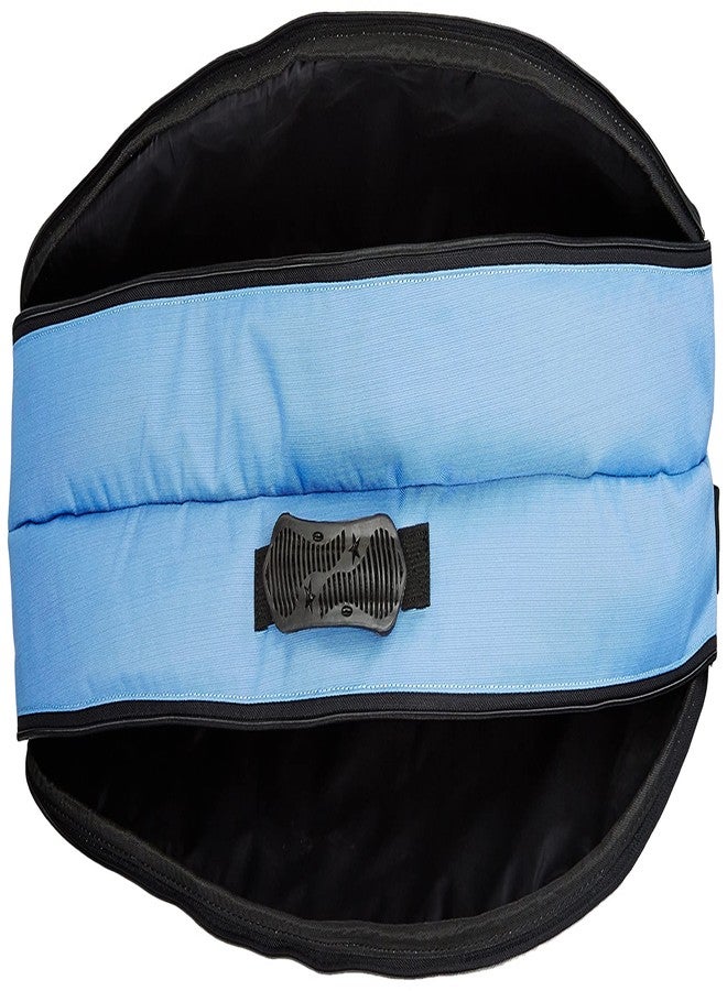 ترايامف مضرب تنس الريشة TRIUMPH Legend-5000 قطعة واحدة خفيف الوزن مع حقيبة تنس الريشة Titan-6R ذات قسمين، لون سماوي/أحمر - Image 5