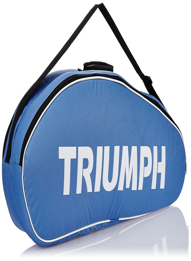 ترايامف مضرب تنس الريشة TRIUMPH Legend-5000 قطعة واحدة خفيف الوزن مع حقيبة تنس الريشة Titan-6R ذات قسمين، لون سماوي/أحمر - Image 3