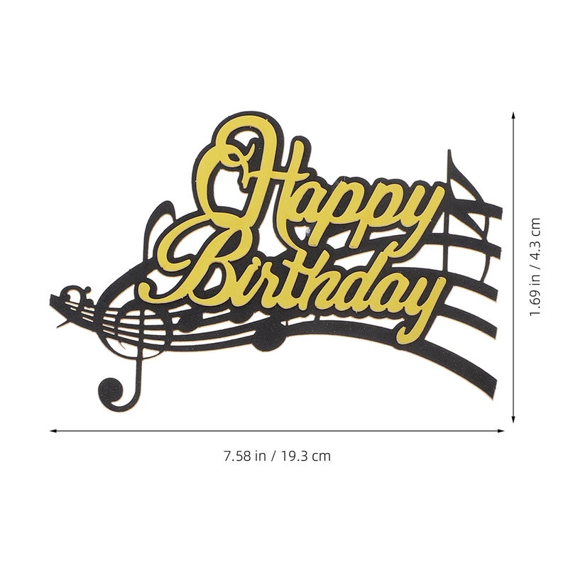 24 Pcs Music Note Cupcake Toppers For Birthday Party Decorations - Image 3