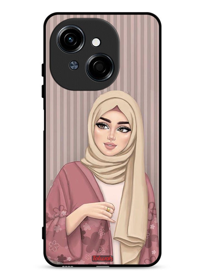 Tolwak Tecno Spark Go 1S 4G Protective Case Cover Hijab Girl Art - Image 1