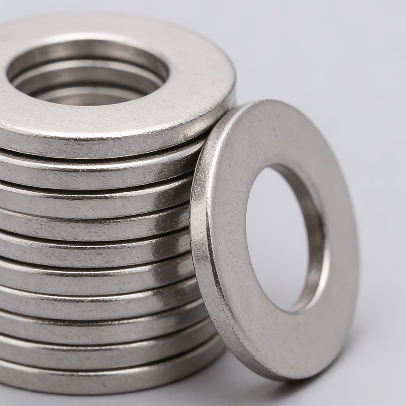 400pcs Stainless Steel Flat Washers Set 9 Sizes M2 M2.5 M3 M4 M5 M6 M8 M10 M12 Metric - Image 2