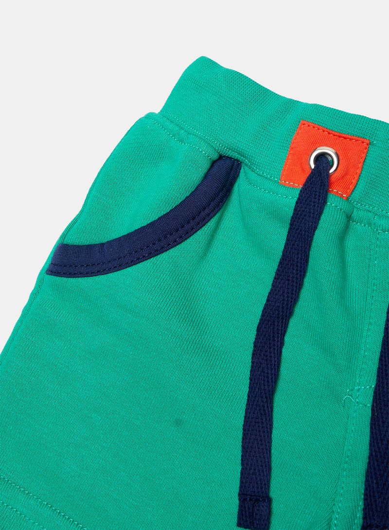 Panco Baby Boys HAVE SOME FUN Contrast Color Detailed Shorts - Image 3