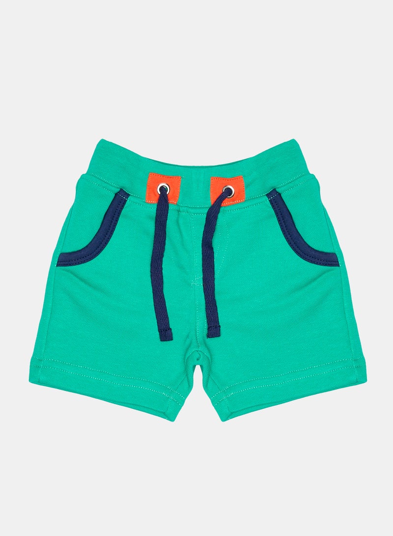 Panco Baby Boys HAVE SOME FUN Contrast Color Detailed Shorts - Image 1
