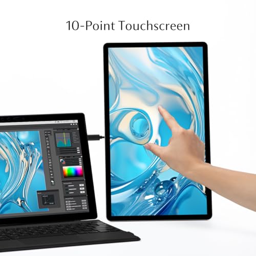 SOTSU FlipAction Touch 14" Premium Portable Monitor SFA14TCMG | FHD IPS Pivoting Dual Laptop Screen | Touchscreen for Cellphone, Gaming, and Travel | PC, Chrome, Android, DeX Compatible - Image 4