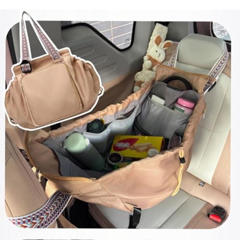 Large Capacity Travel Tote Oxford Cloth Convertible Bag - 3 Carry Styles Built-In Luggage Strap for Organized Hands-Free Travel - Image 4