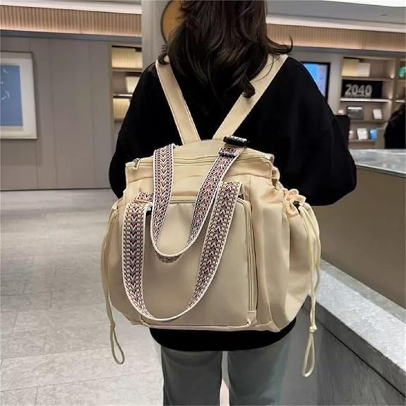 Large Capacity Travel Tote Oxford Cloth Convertible Bag - 3 Carry Styles Built-In Luggage Strap for Organized Hands-Free Travel - Image 2