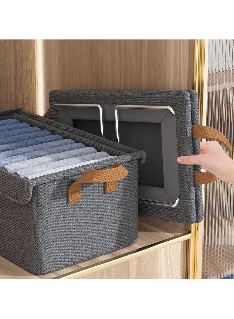 Clothes and belongings organizer box - with metal cover-ML - Image 2