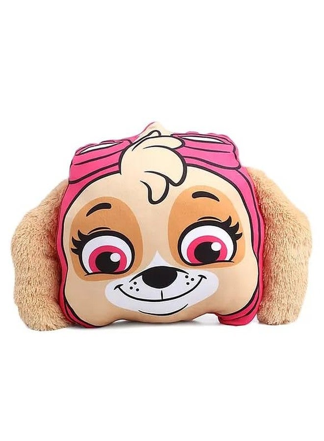 STRIDERS Skye Face Cushion Plush | Huggable Paw Patrol Soft Toy Pillow | Adorable Collectible Cushion Plush Gift for Kids & Fans | Cute Puppy Character Decor | 42cm - Image 1