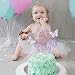 Kaoenla A Little Butterfly Is On Her Way Cake Topper  Pregnancy Announcement Gender Reveal Baby Shower Newborn Welcome Butterfly Themed Party Decorations Purple - Image 4