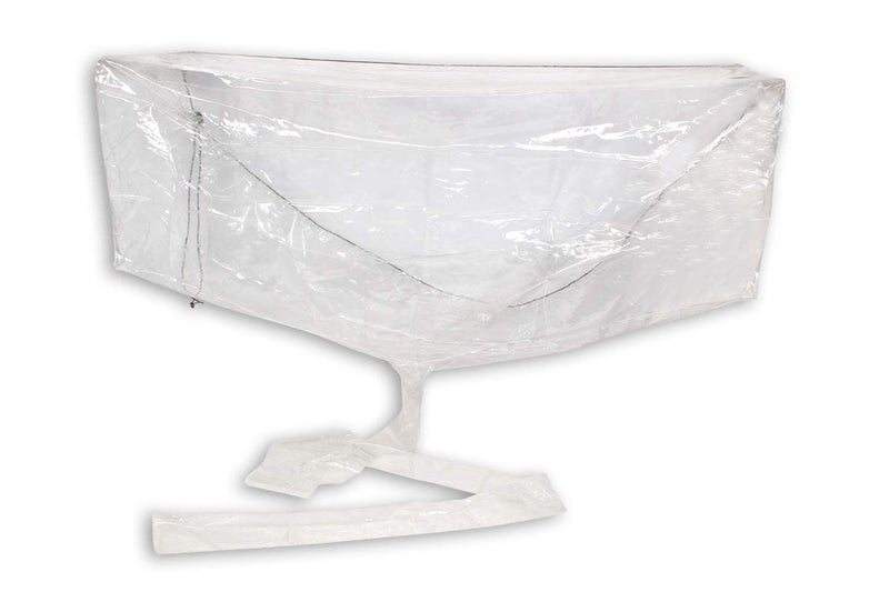 MW PRINTS PVC AC Service Wash Bag Cover - Waterproof Indoor Unit Cleaning Cover for 1.5 Ton to 2 Ton Split AC (Clear) - Image 2