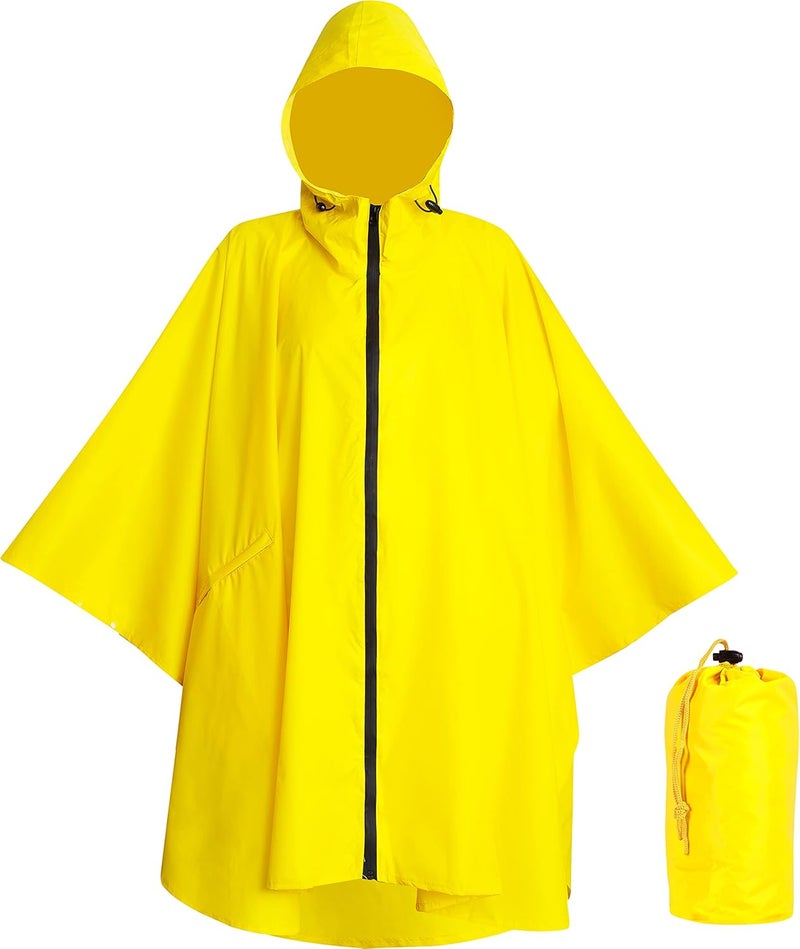 Lingito Heavy Duty Rain Poncho for Backpacking, Waterproof Lightweight for Adults, Military, Emergency, Camping, Men, Women - Image 1